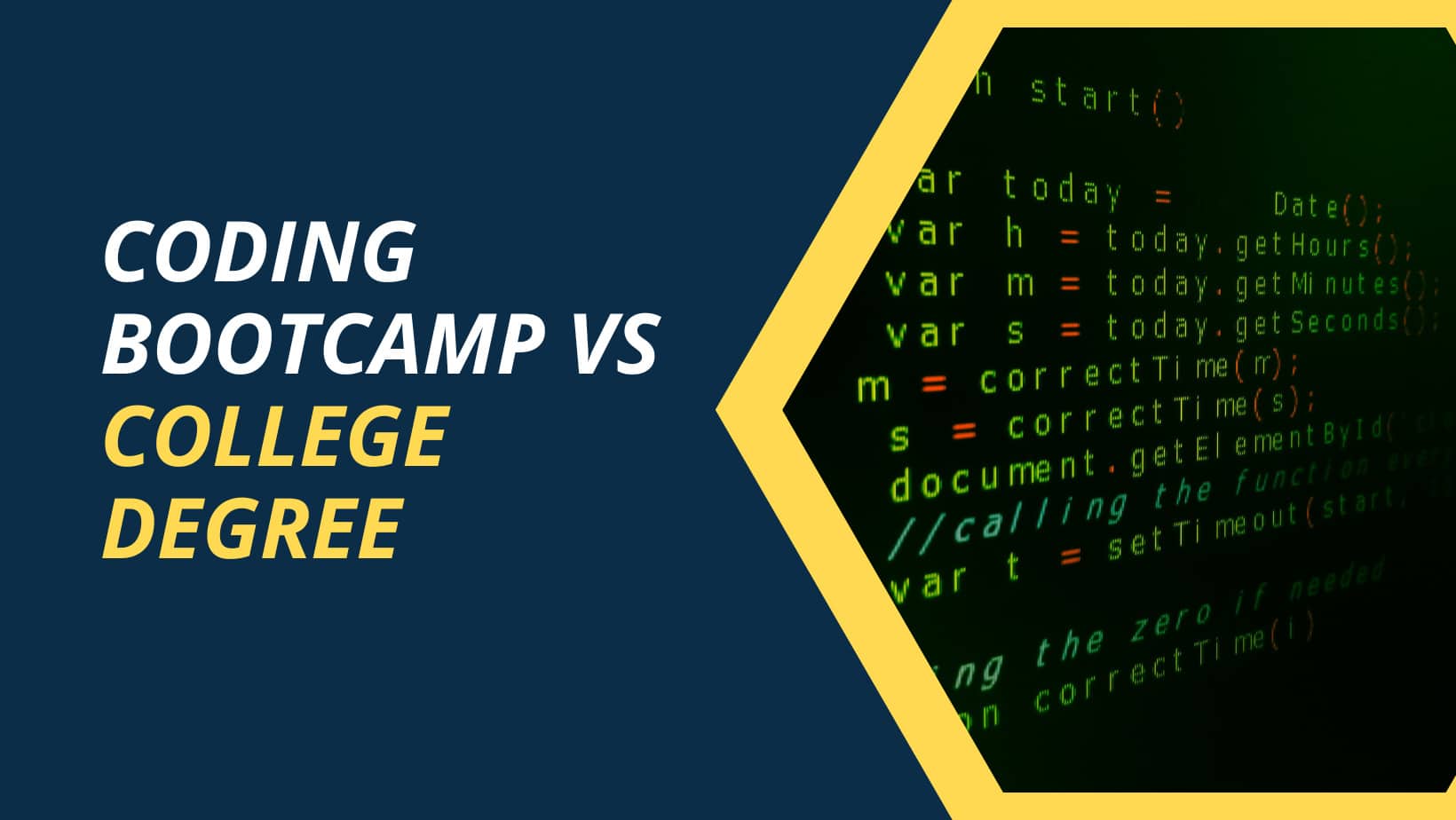 coding bootcamp vs college